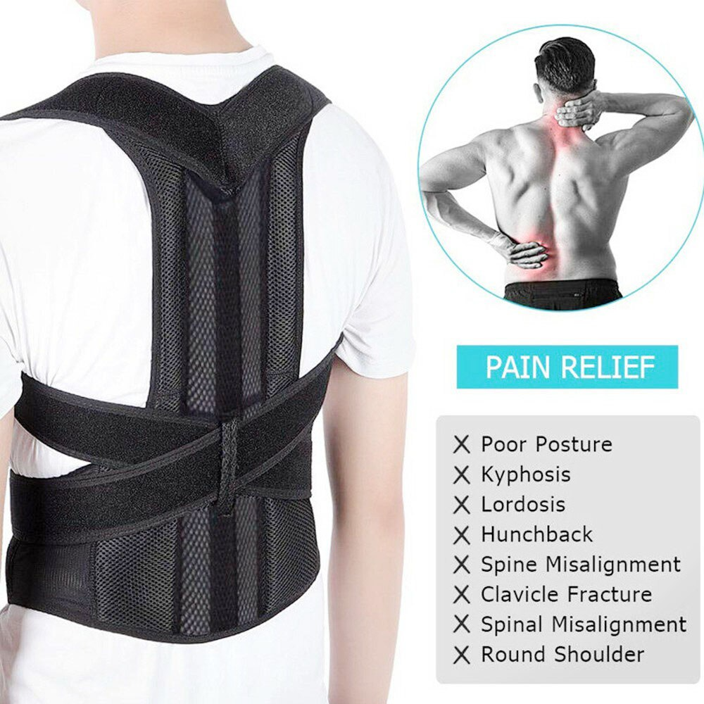 Adjustable Posture Support Brace — adjustable straps detail