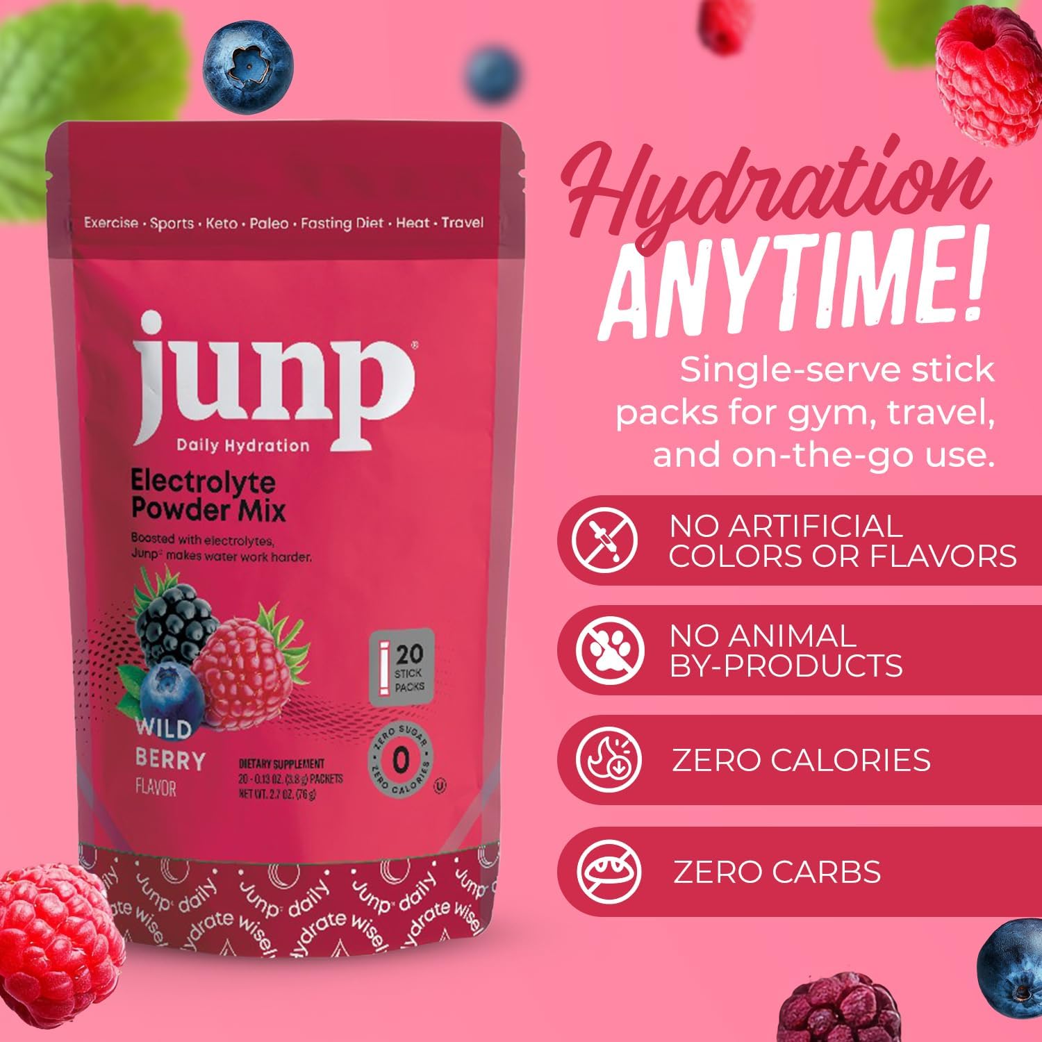 Electrolyte Hydration Packets — ingredients and label view
