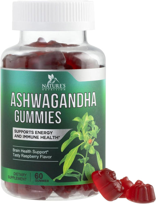Ashwagandha Gummies — berry flavor bottle, main product photo