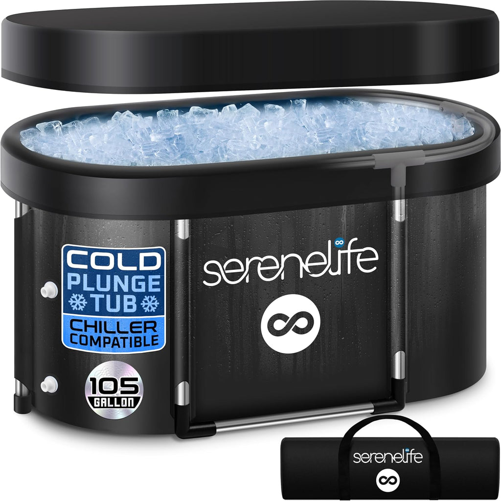 Portable Cold Plunge Tub — 105-gallon insulated ice bath, main product photo