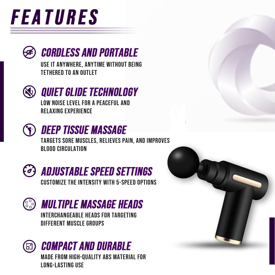 Percussion Massage Gun — size and grip detail