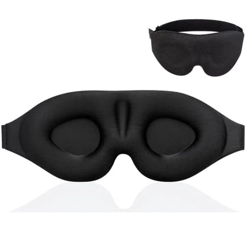 Soft Blackout Sleep Mask in black