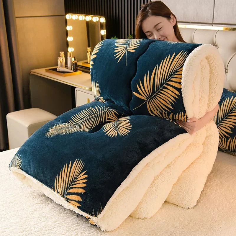 Soft-Touch Weighted Blanket — folded view