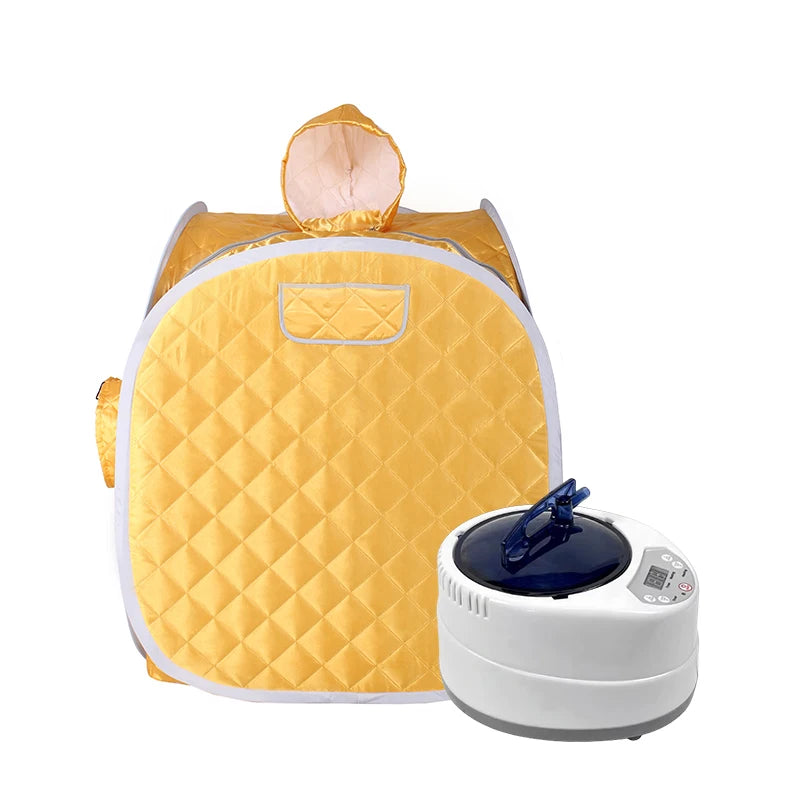 At-Home Steam Sauna tent in yellow