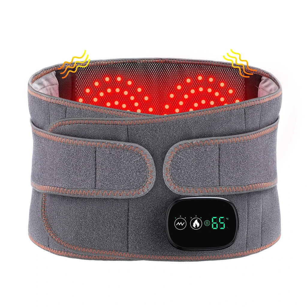 Heated Lumbar Massage Belt — cordless heat and vibration back wrap, main product photo