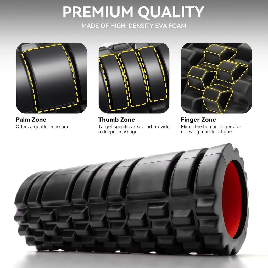 Deep-Tissue Recovery Roller — in-use view for legs