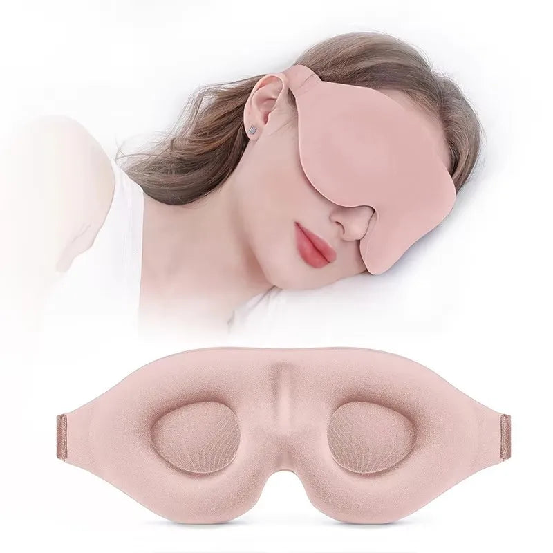 Soft Blackout Sleep Mask — travel use view