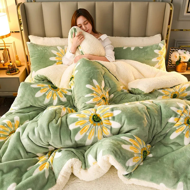Soft-Touch Weighted Blanket in green