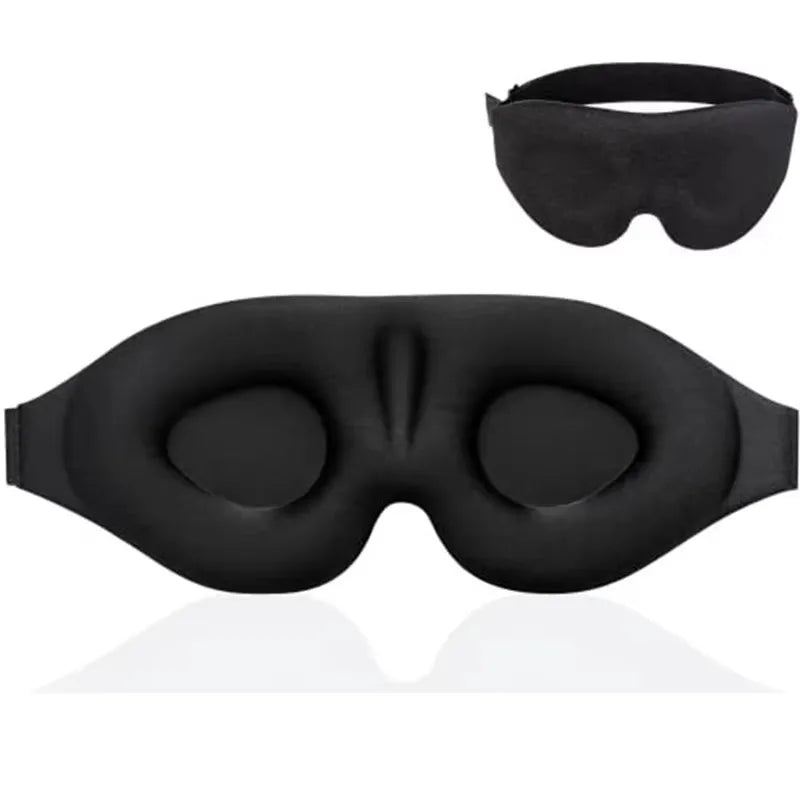 Soft Blackout Sleep Mask — side sleeper comfort view