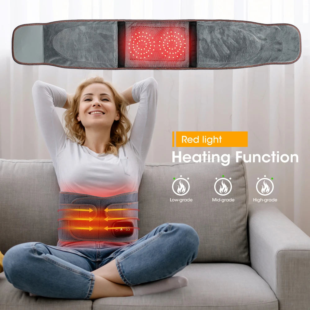 Heated Lumbar Massage Belt — controller and settings view
