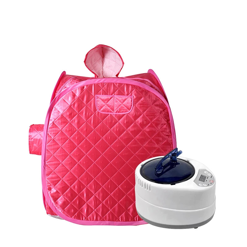 At-Home Steam Sauna tent in pink