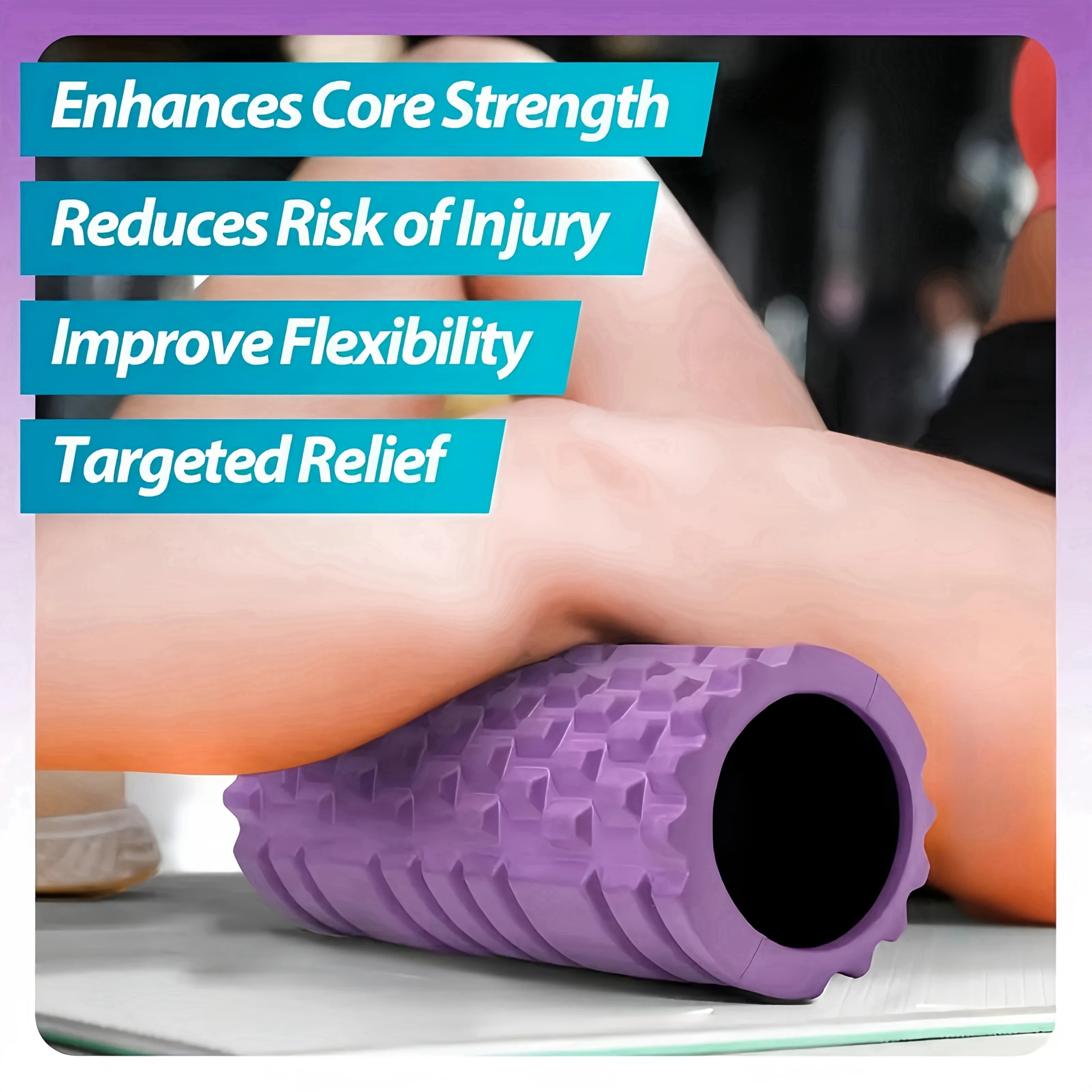 Deep-Tissue Recovery Roller — in-use view for back