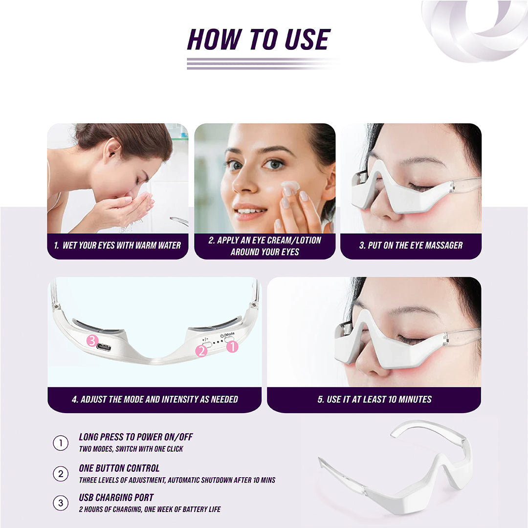 Under-Eye Light Therapy Wand — charging view